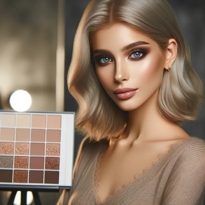 Phối màu trang điểm hợp với tóc ash blonde