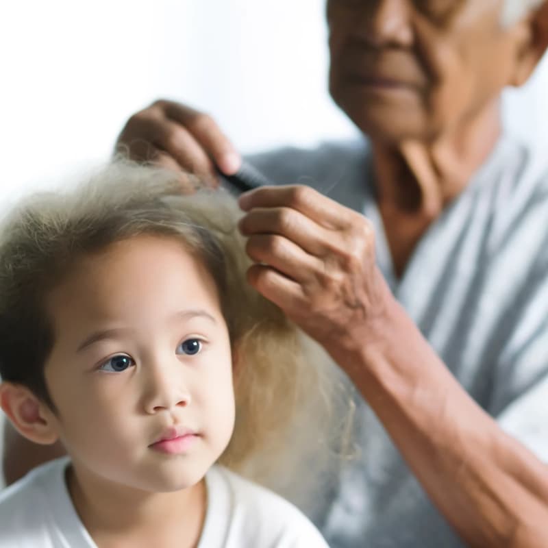 Chăm sóc tóc rối ở trẻ em
