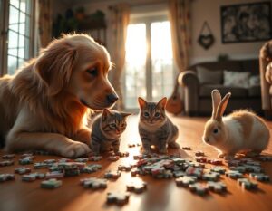Câu đố về con vật nuôi trong gia đình? Chó, mèo, thỏ và những bí ẩn thú vị