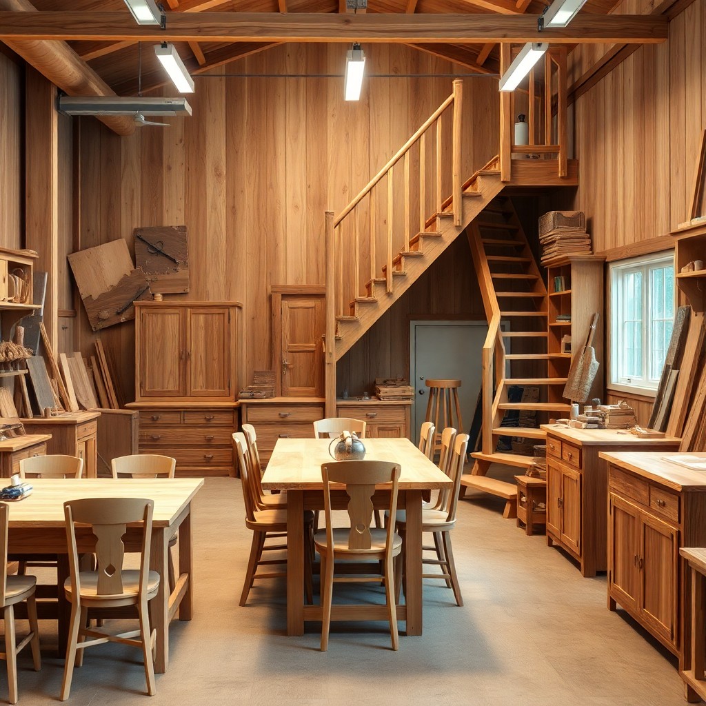 Câu đố về nghề thợ mộc? Bàn ghế, tủ gỗ, cầu thang