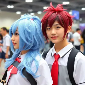 Bạn trẻ Việt Nam với kiểu tóc anime tại sự kiện cosplay