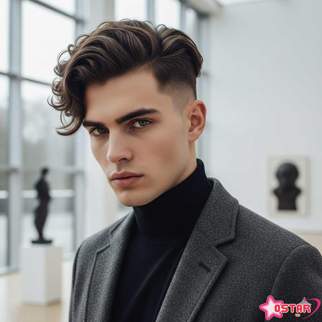 Disconnected Undercut Comb Over - phong cách edgy