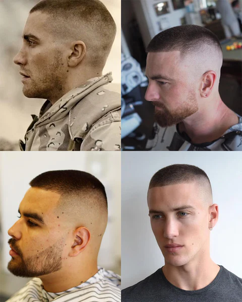 High and Tight Crew Cut phong cách quân đội