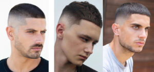 Nam mặt dài với classic buzz cut