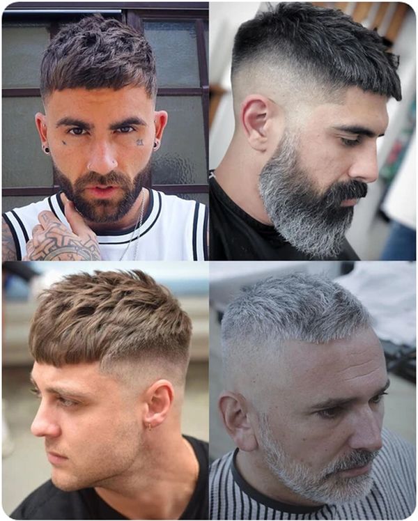 Hình minh họa so sánh buzz cut vs crew cut