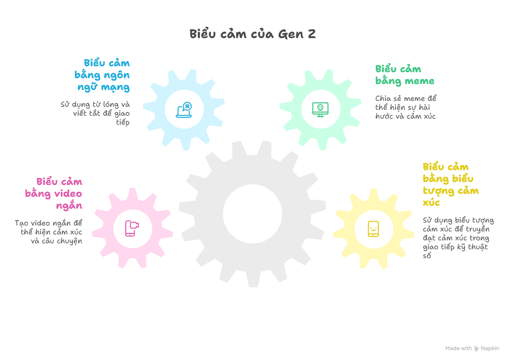 Biểu cảm của Gen Z